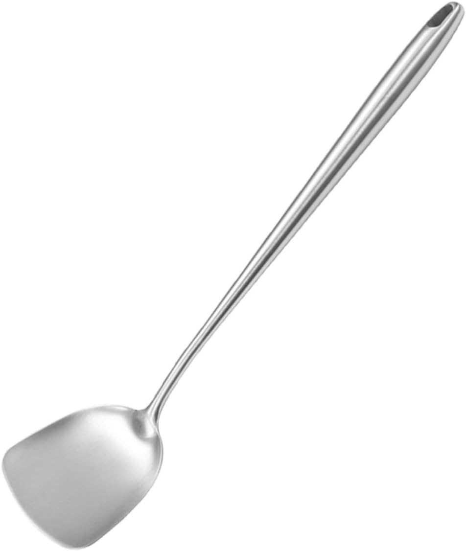 Wok Spatula Stainless Steel with Long Handle for Stir Fry Cooking