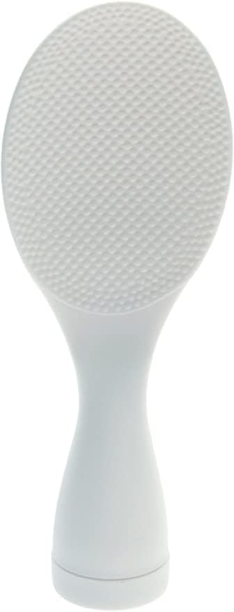 JapanBargain, Standing Japanese Rice Scoop Spoon, Non Stick Rice Paddle, BPA Free Rice Server 7.5" Long, Dishwasher Safe, Teeter-Totter Design, White Color, Made in Japan