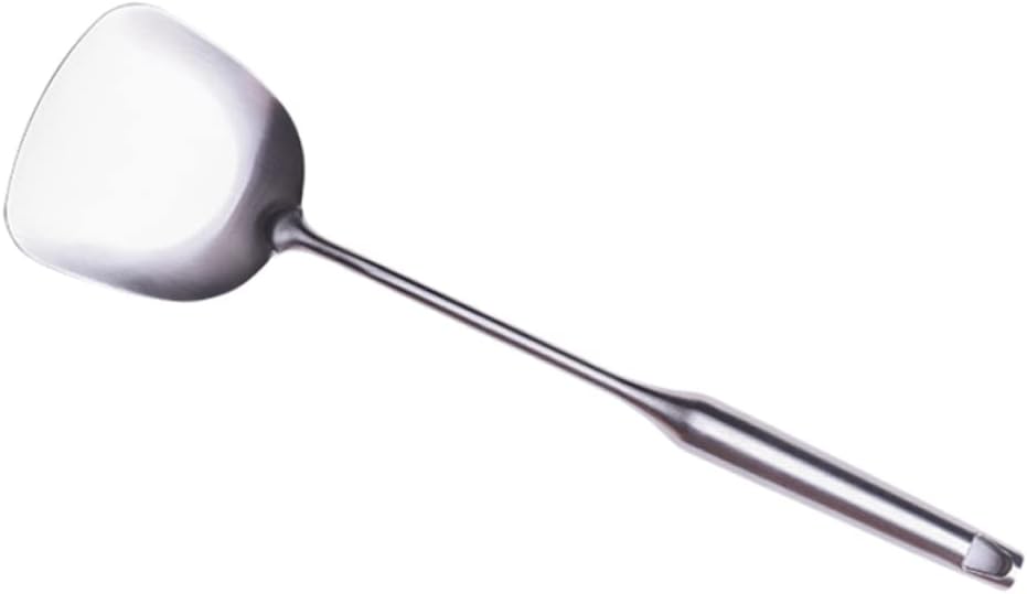 Cabilock Sturdy Steel Wok Tool Kitchen Utensil Long Handle Fry Spatula for Easy Stirring and Cooking