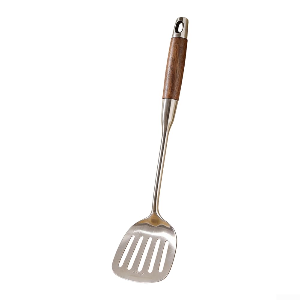 316L Stainless Steel Wok Spatula Set Wooden Handle