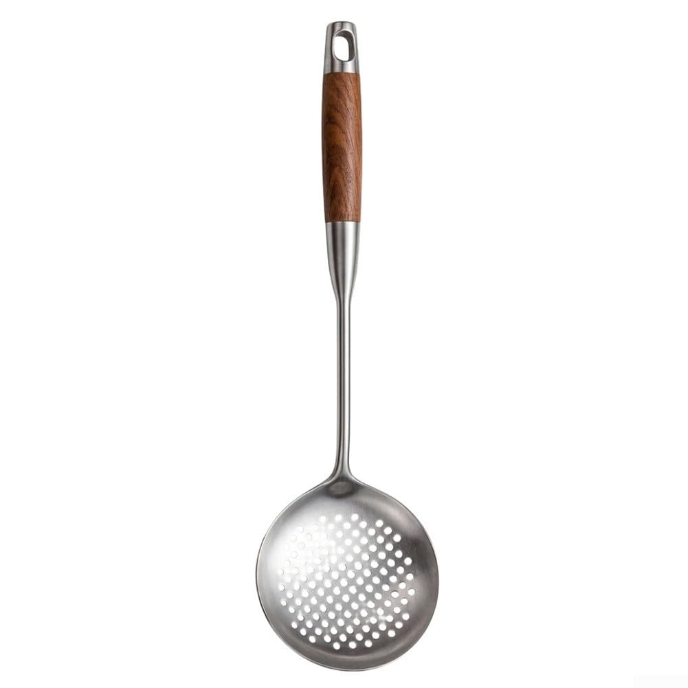 316L Stainless Steel Wok Spatula Set Wooden Handle