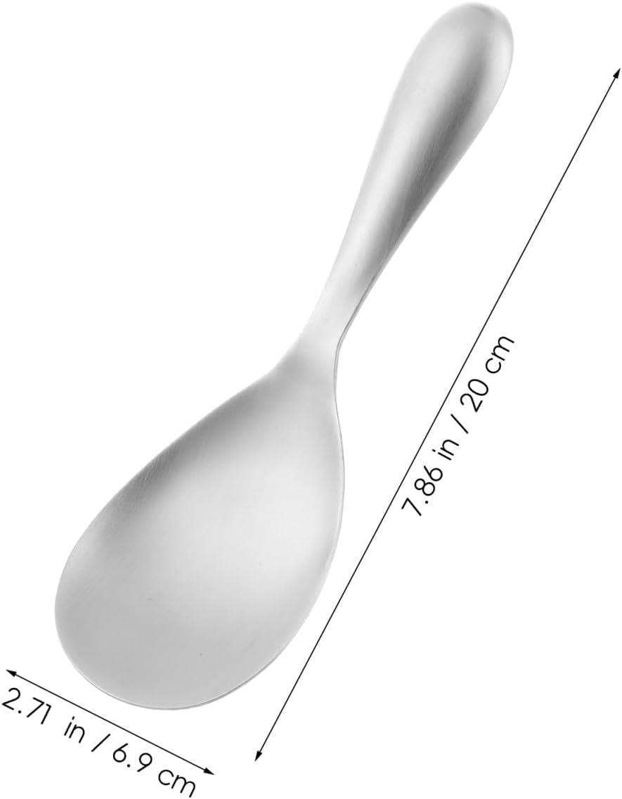Cabilock Rice Serving Spoon, Stainless Steel, Silver, 1 Piece