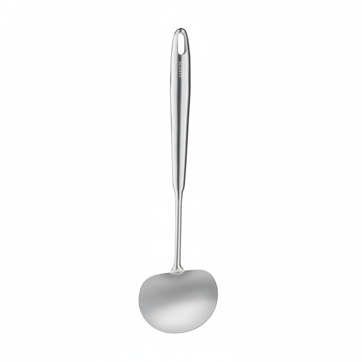 316 Stainless Steel Mushroom Head Spatula for Woks & Curved Pans, Ergonomic Stir Fry Spoon for Cleaning and Flipping