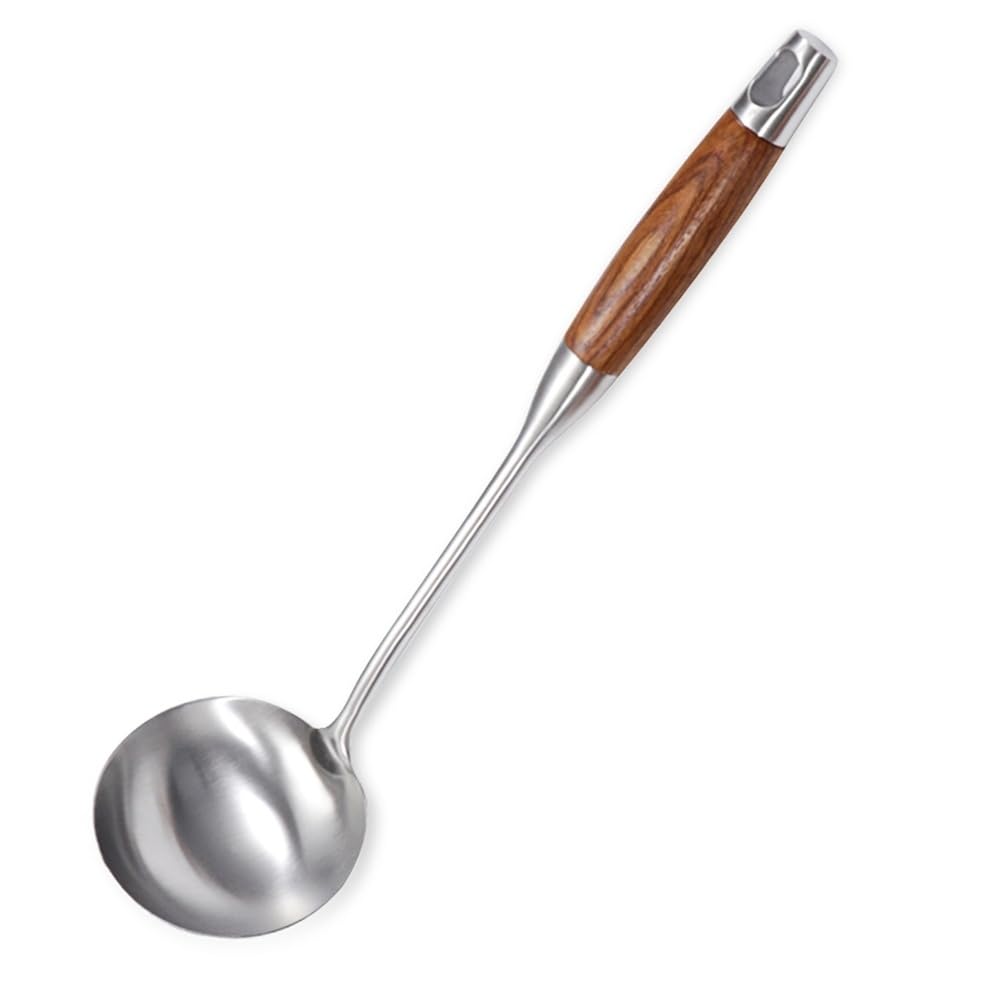 AOOSY Wok Spatula,15 In Long Handle Wok Utensils with Wooden Handle