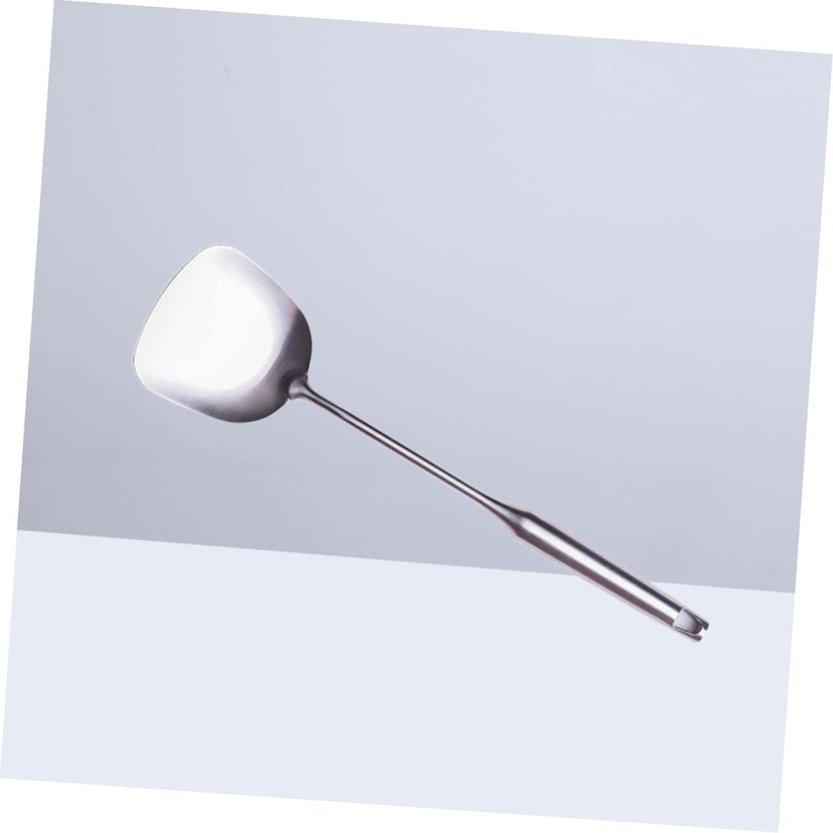 Stainless Steel Wok Spatula Non-stick Heat Resistant Stir Fry Tool Ergonomic Handle Dishwasher Safe for Chinese Cooking