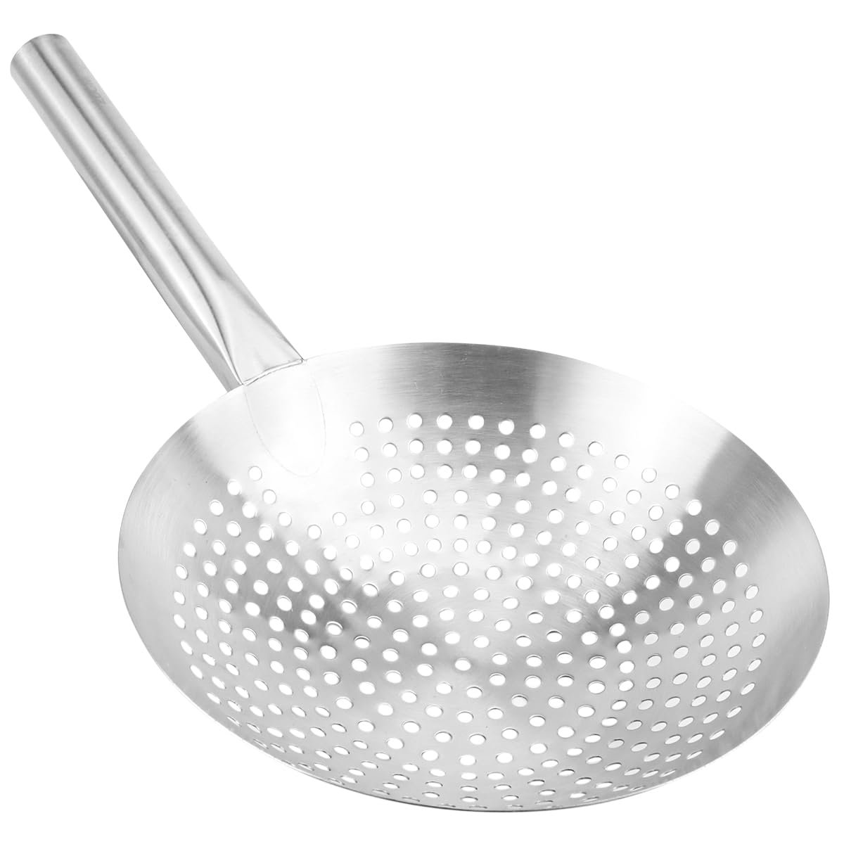 DOERDO Skimmer Slotted Spoon 8.7 Inch Oil Skimmer Pasta Strainer Stainless Steel Kitchen Utensils for Kitchen Cooking Frying, 22CM