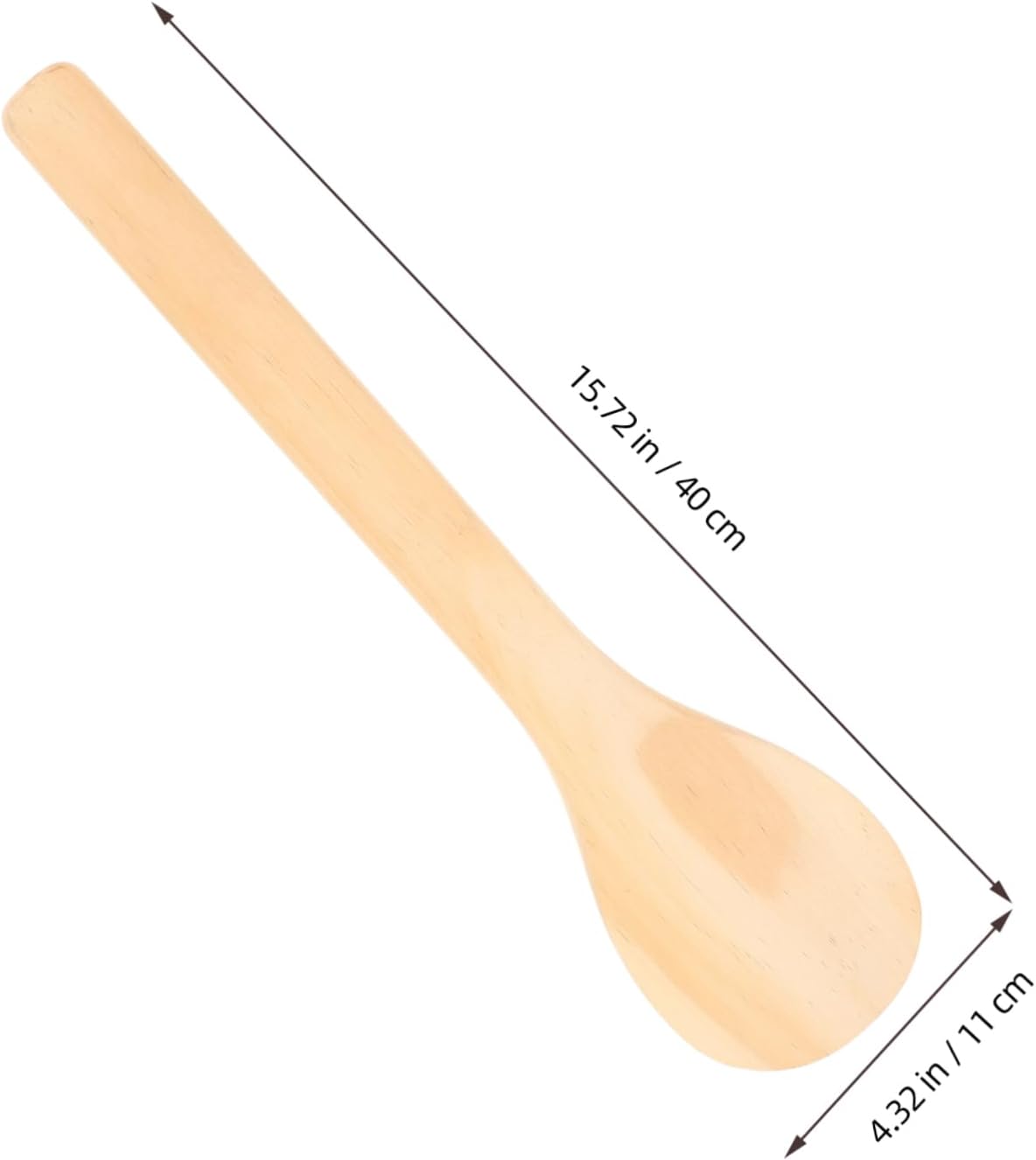 Wooden Rice Spatula Paddle with Long Handle for Kitchen Serving