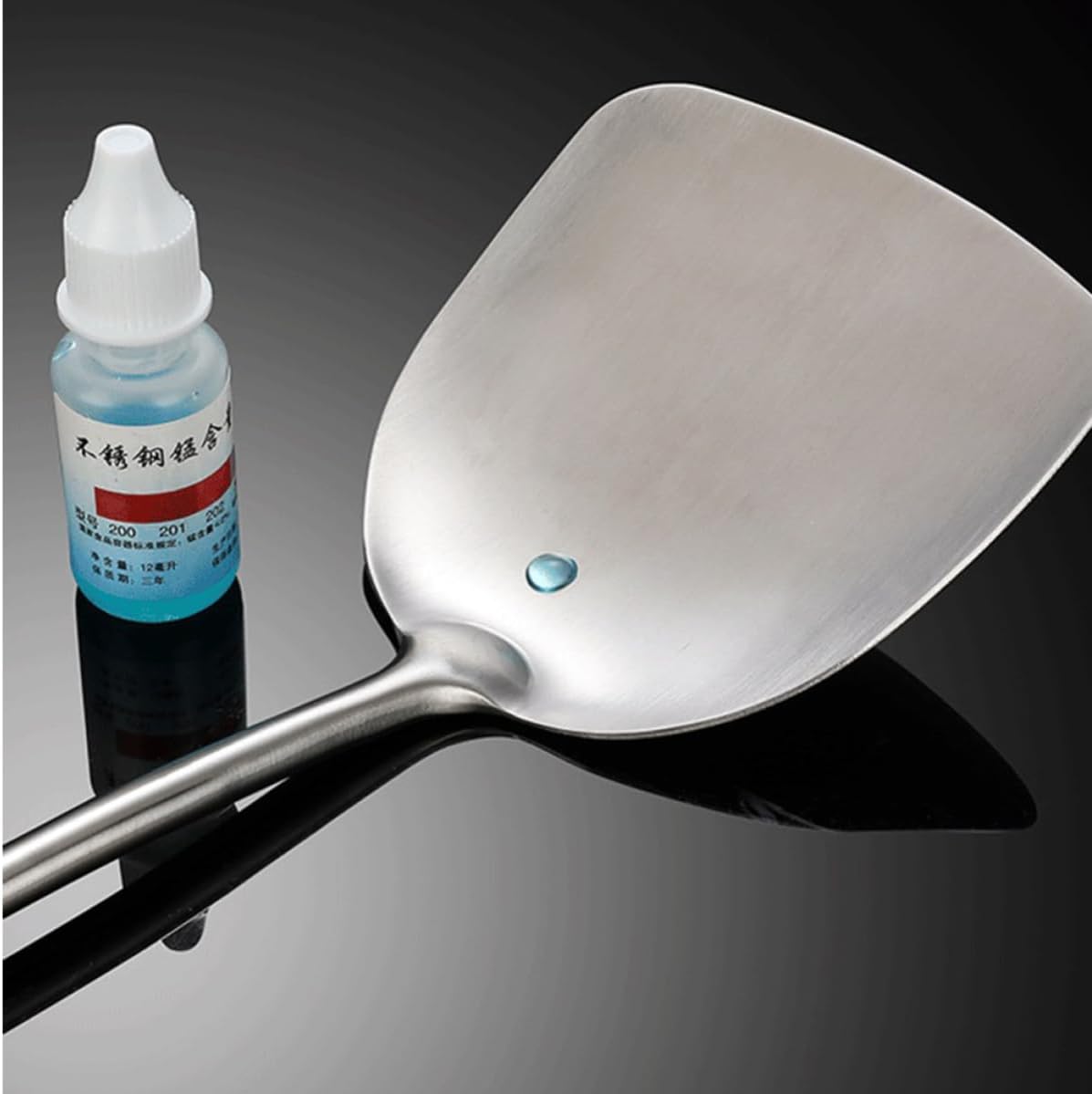 Wooden Handle Stainless Steel Wok Spatula for Kitchen Stir Fry Cooking