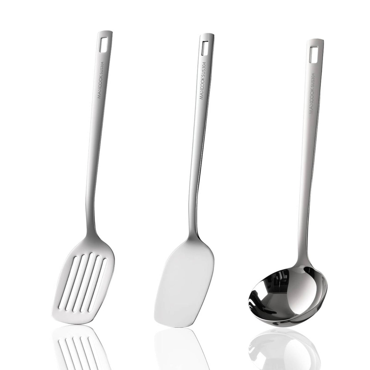 18/8 Stainless Steel Metal Spatula Wok Turner, 2 Pcs