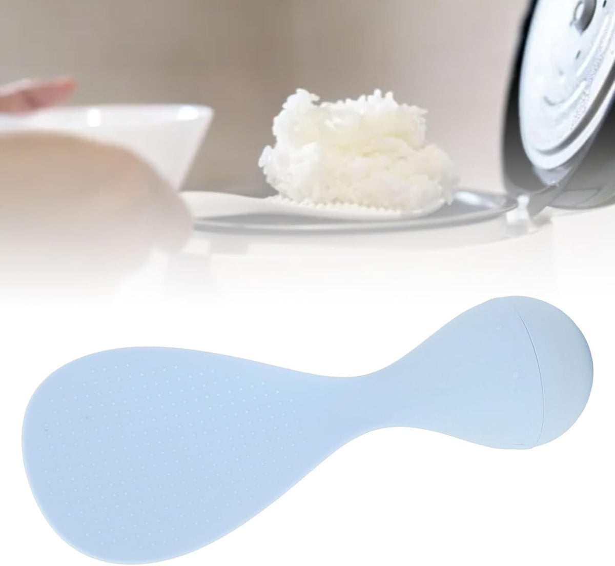 Non Stick Rice Scooper, Never Fall Self Standing Rice Spoon Spoon with Ergonomic Handle, Reusable Rice Paddle, Easy to Clean Restaurant Cooking Utensil (2)