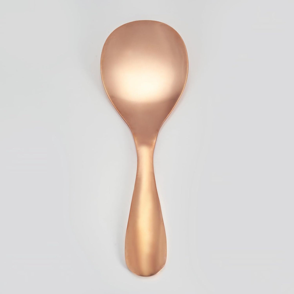 Copper Rice Spoon, Rice Paddle Spoon 99% Pure Copper Hand-Made Rice Spatula, Non-Stick Rice Spatula, Kitchen Utensils (B(Copper))