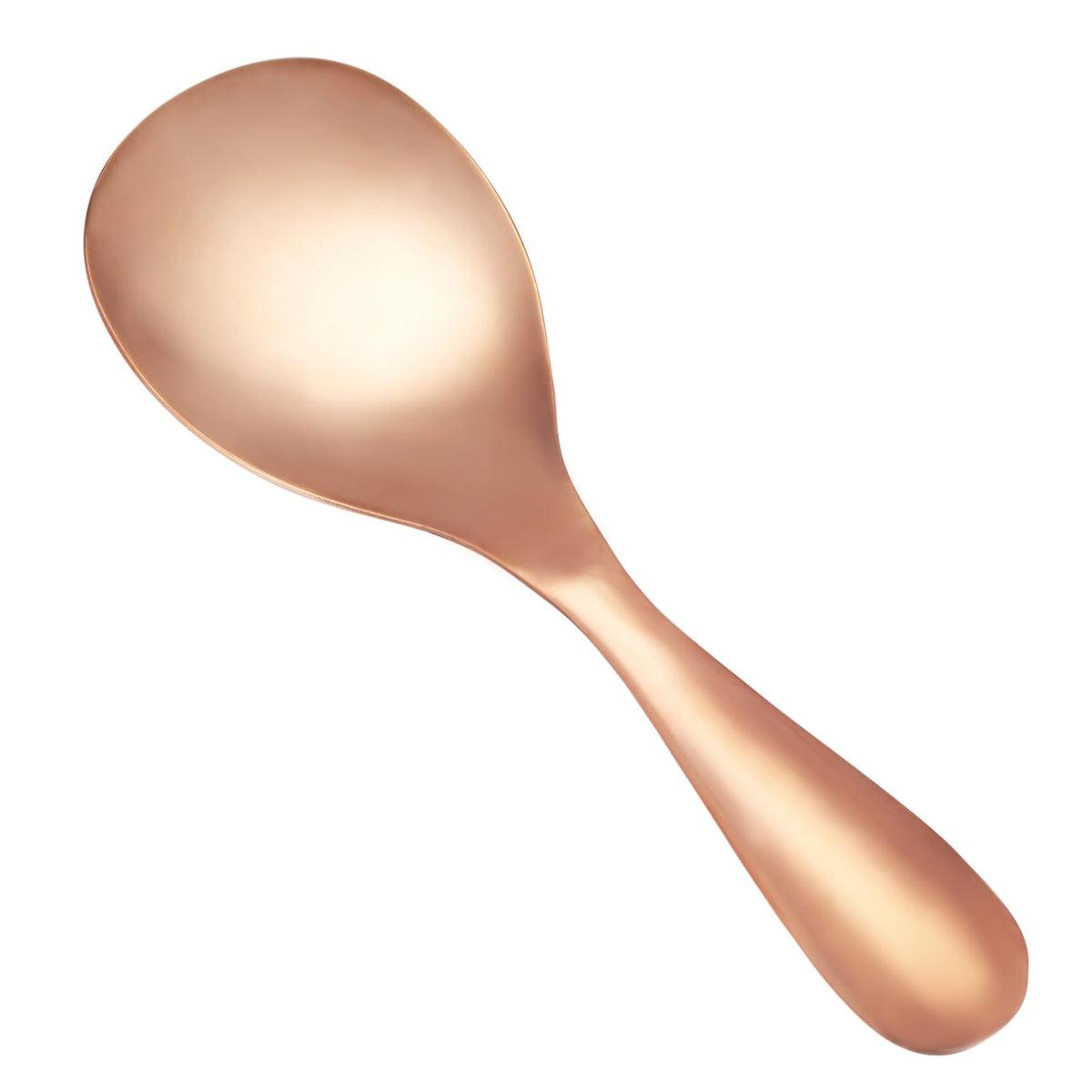 Copper Rice Spoon, Rice Paddle Spoon 99% Pure Copper Hand-Made Rice Spatula, Non-Stick Rice Spatula, Kitchen Utensils (B(Copper))