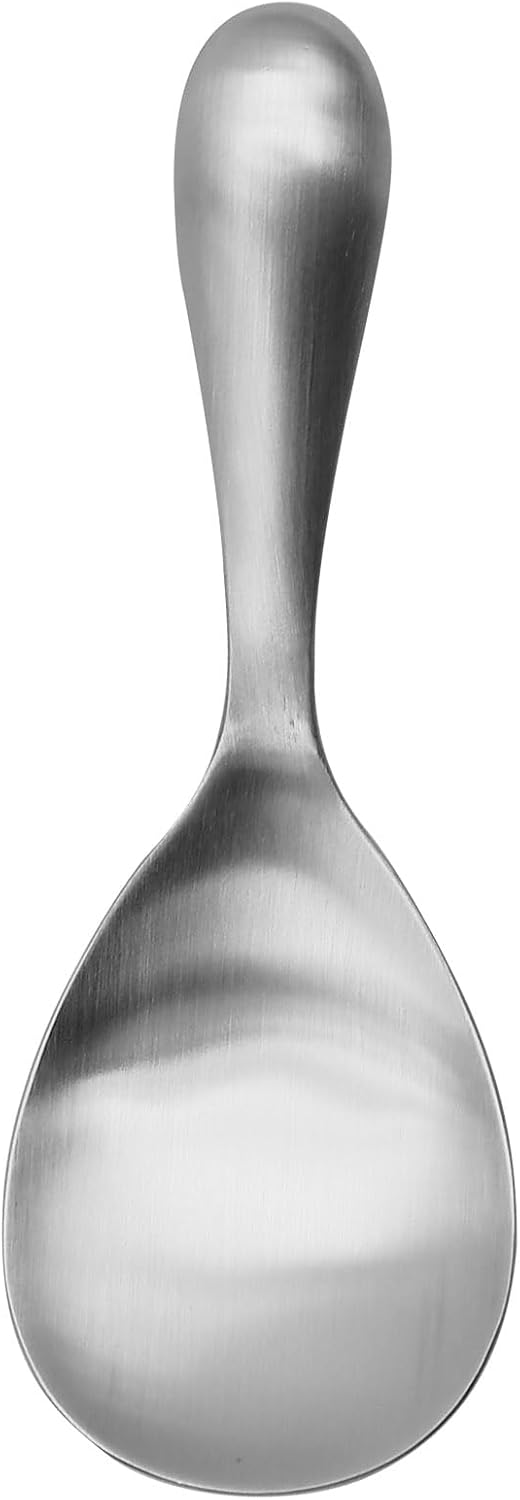 2 Pack Stainless Steel Rice Spoons, 8 Inch Thickened Heat Resistant Serving Spoon, Cooking Spoon for Kitchen Utensils