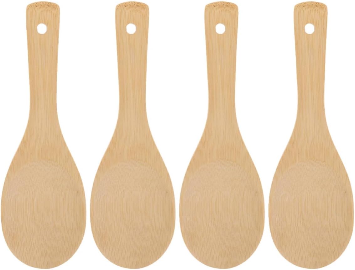 4pcs Rice Spoon Paddle for Nonstick Cookware Stirring and Serving Rice