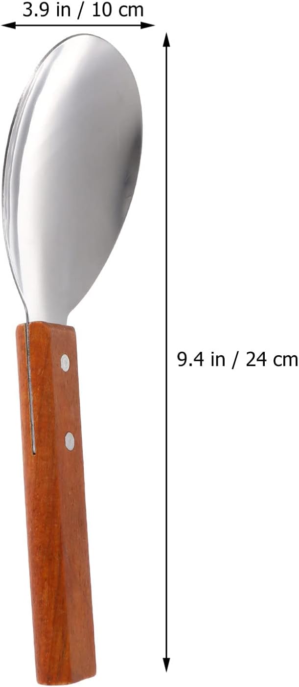 Hemoton Non-Stick Rice Spoon 9.44 Inch Ergonomic Cooking Scoop for Serving Rice and Tofu Kitchen Dining Supplies