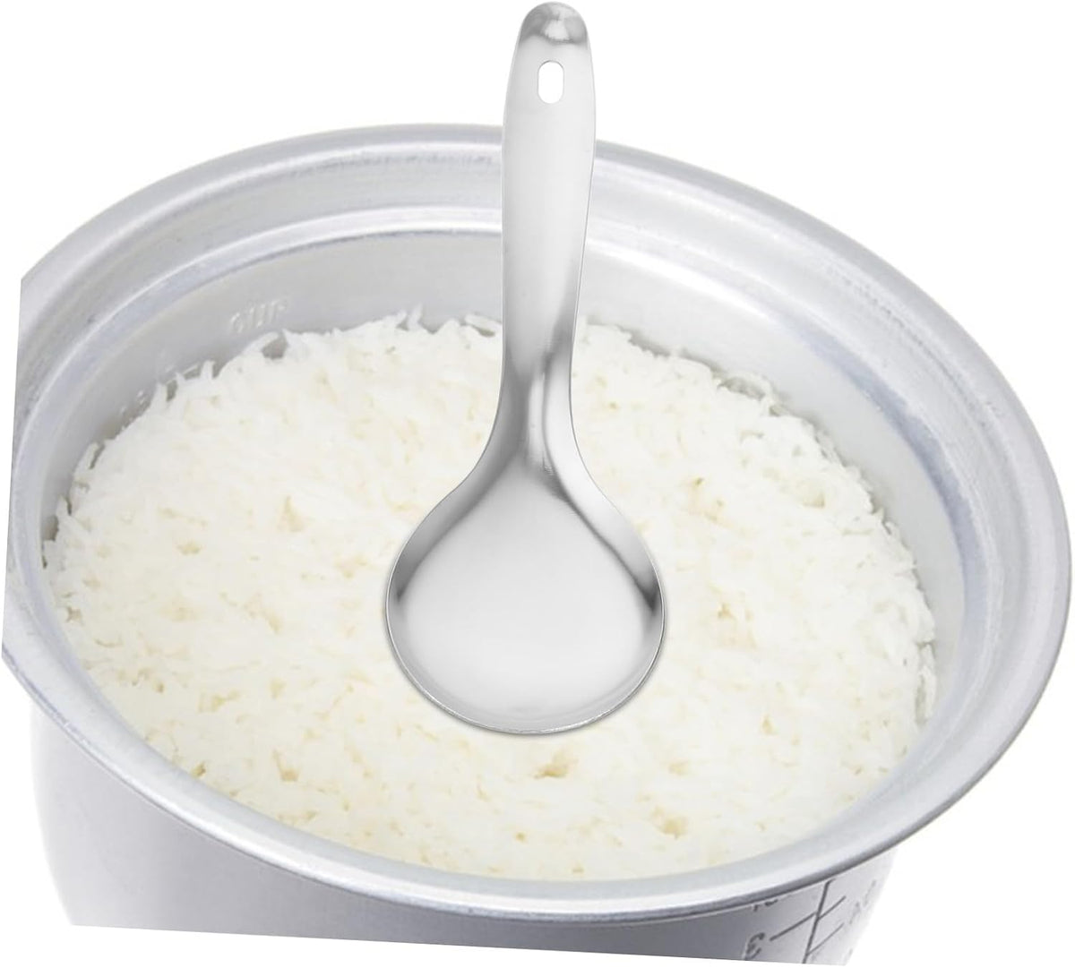 3Pcs Stainless Steel Rice Serving Spoons, Thickened Kitchen Cooking Scoops