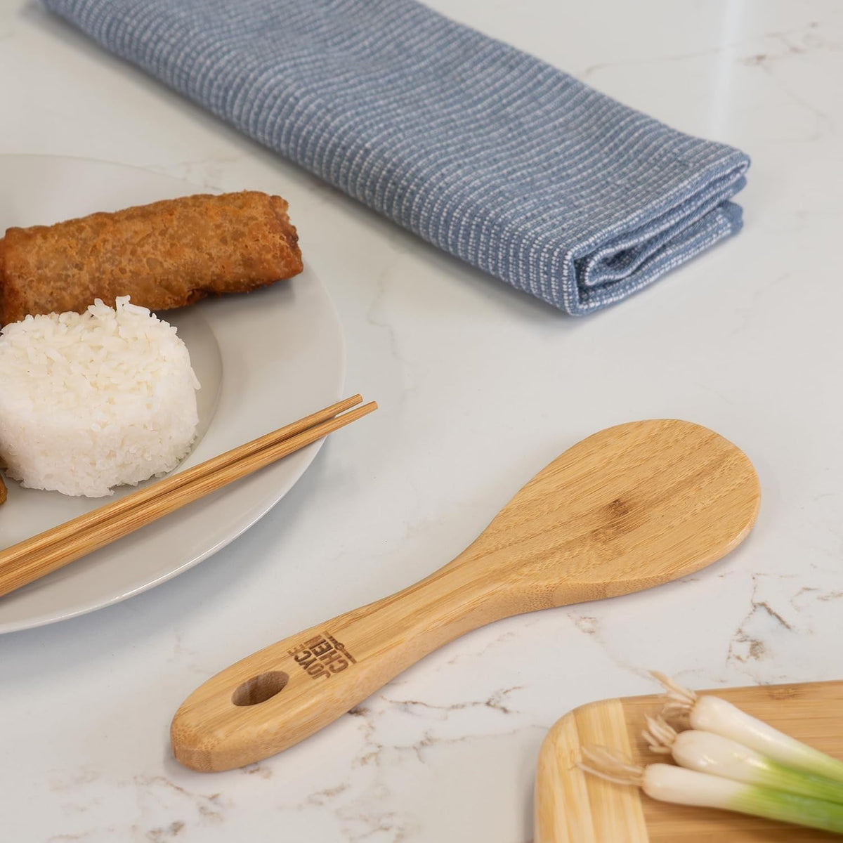 Joyce Chen Burnished Bamboo Rice Paddle, 9-Inch