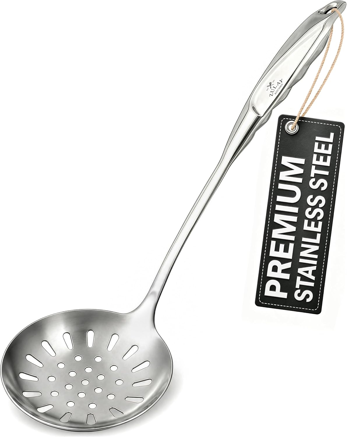 Zulay Kitchen Stainless Steel Draining Spoon