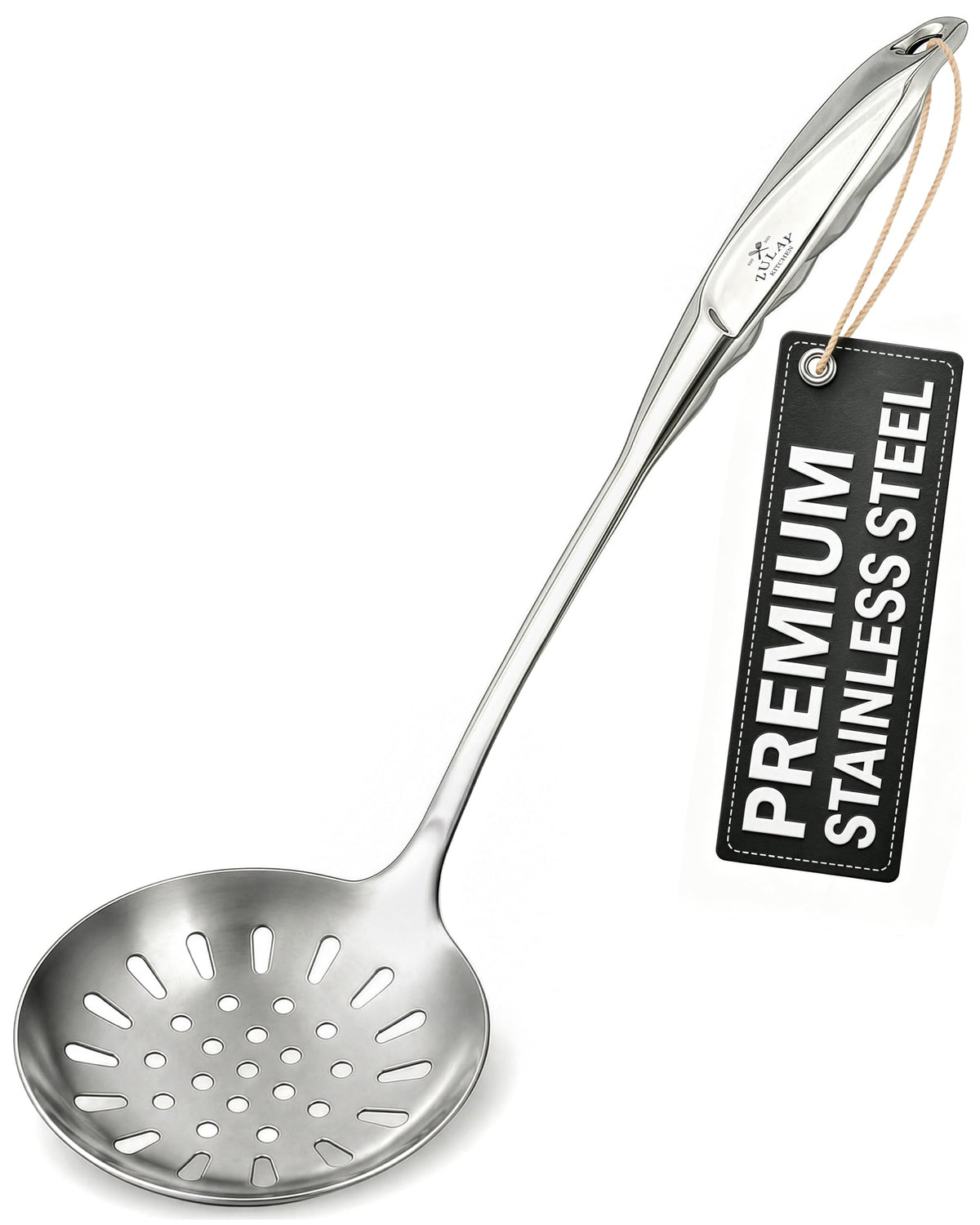 Zulay Kitchen Stainless Steel Draining Spoon