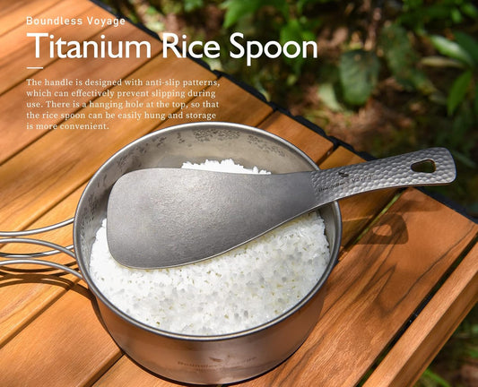 iBasingo Titanium Rice Serving Spoon Cooking Utensil, Ti-color Ti1079T