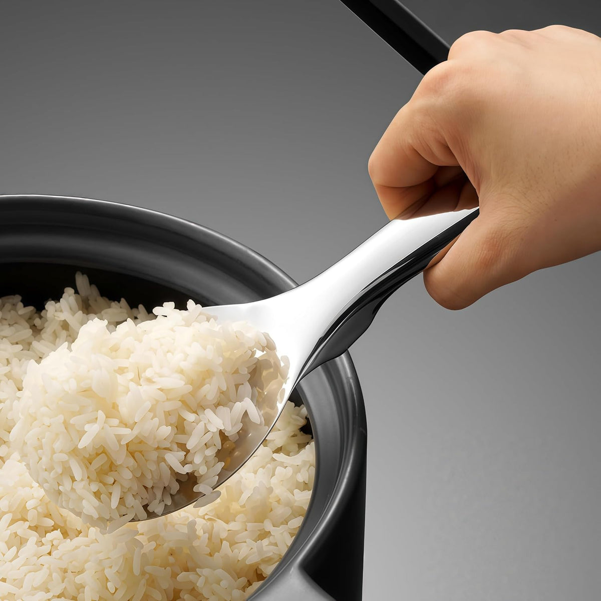18/8 Stainless Steel Rice Paddle, Non-Stick Rice Spoon, Mirror Finish