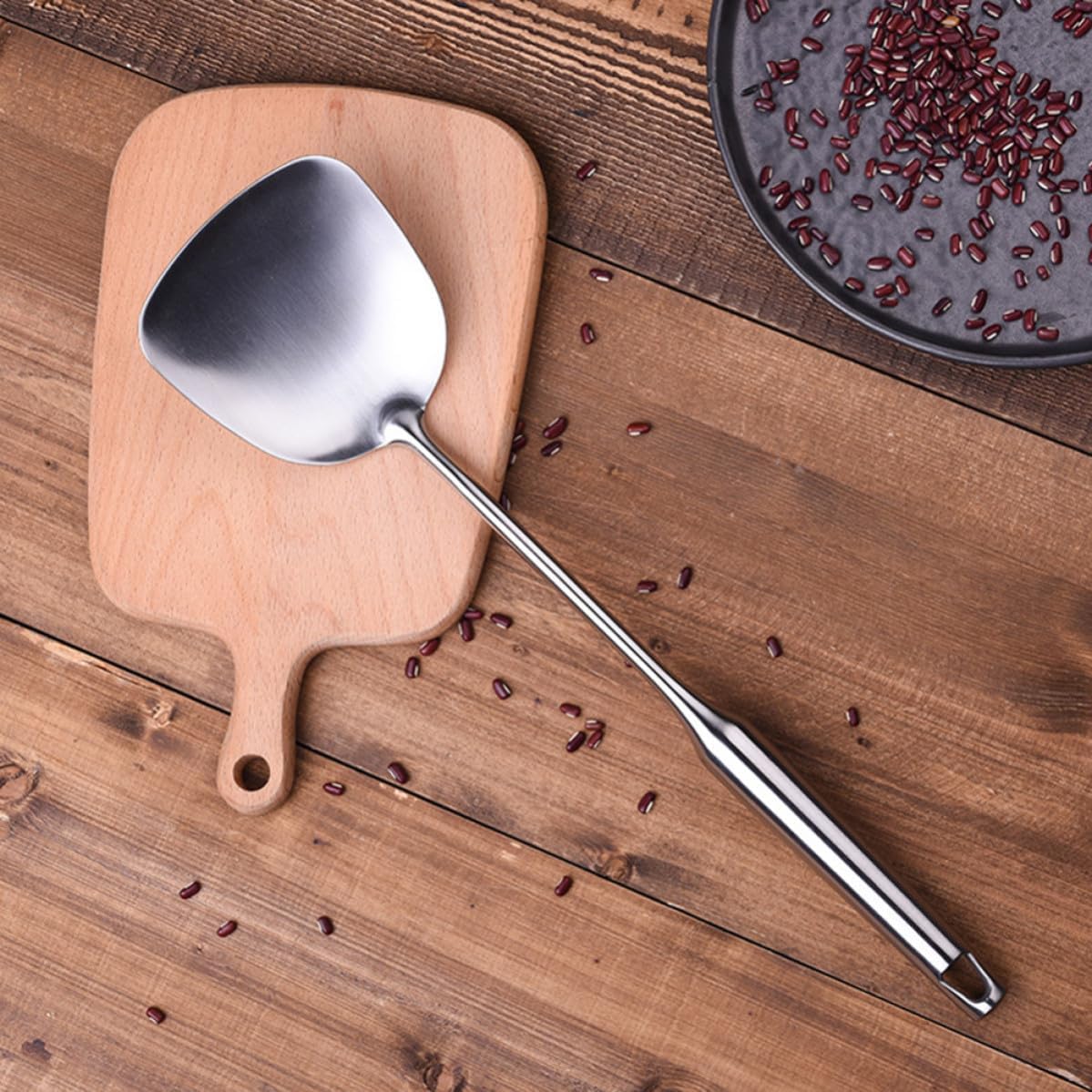 Stainless Steel Wok Spatula Turner with Long Handle for Stir Fry