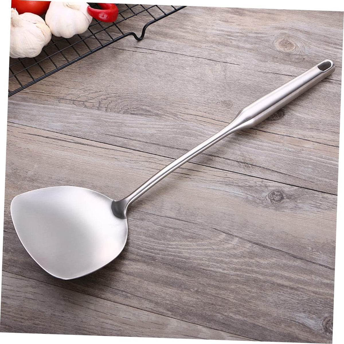 Wok Spatula for Stir Fry Long Handle with Hollow Stainless Steel