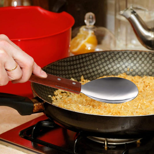 Hemoton Non-Stick Rice Spoon 9.44 Inch Ergonomic Cooking Scoop for Serving Rice and Tofu Kitchen Dining Supplies