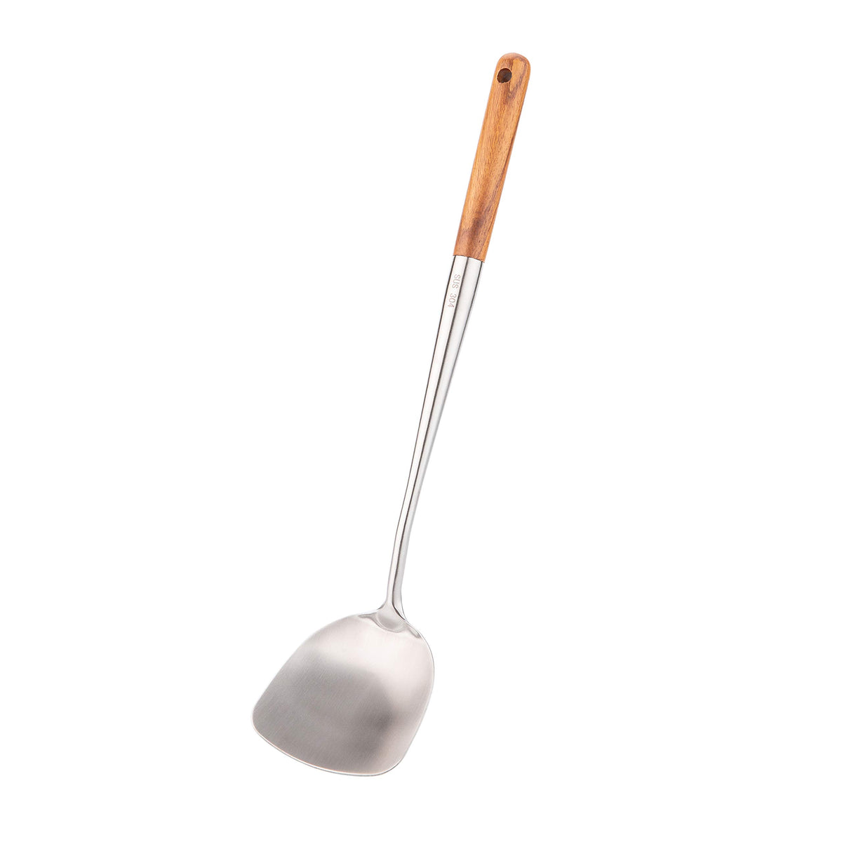 FJNATINH Solid 304 Stainless Steel Skimmer Slotted Spoon Colander Strainer Ladle for Cooking and Frying, Kitchen Utensils Wire Strainer Pasta Strainer Spoon