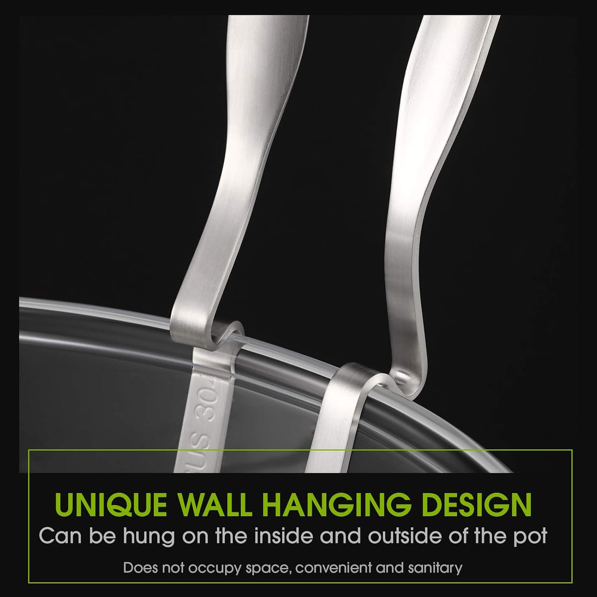 Patelai 4 Pcs Hot Pot Slotted Ladle Set Stainless Steel, Silver