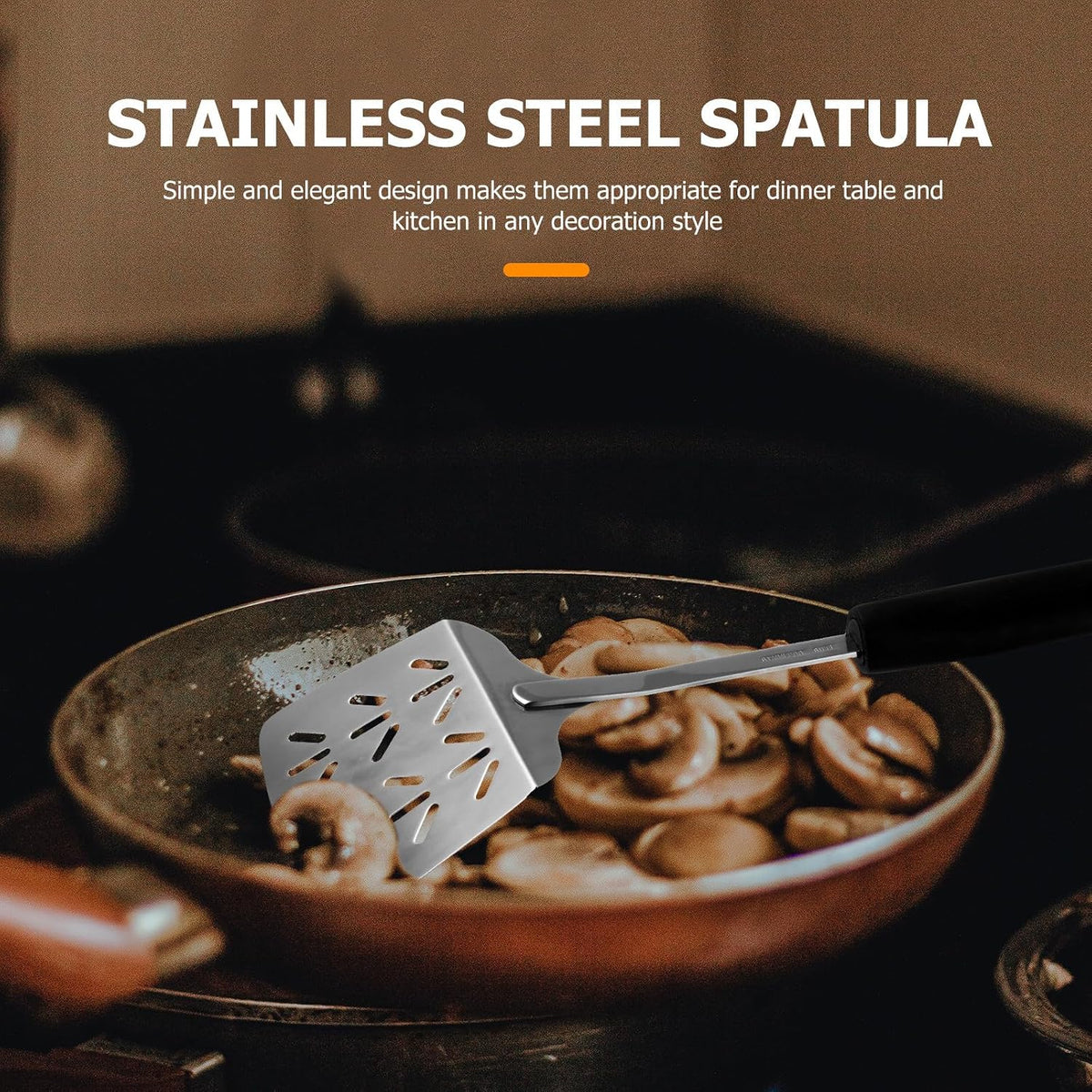 Stainless Steel Spatula Hanging Hole for Stir Fry Cooking