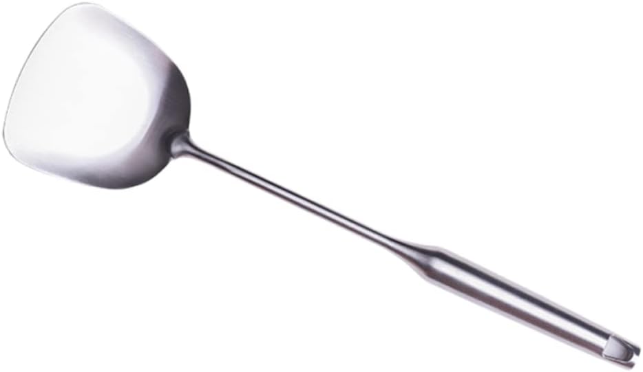 304 Stainless Steel Wok Spatula for Stir Fry with Ergonomic Handle