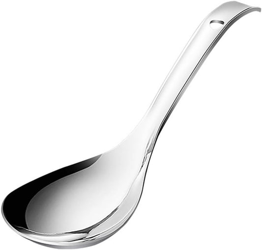 BESTonZON Stainless Steel Rice Scoop Non-Stick 9.24 in Silver