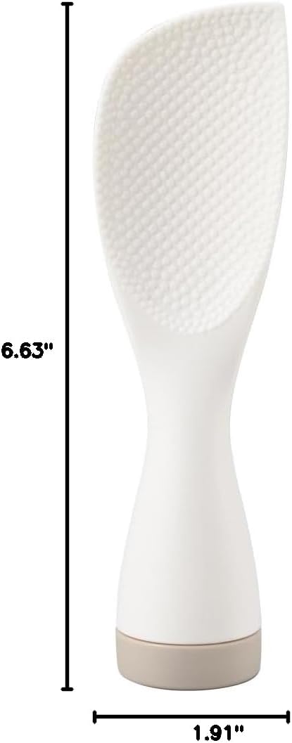 Akebono Sangyo Rice Spoon, 6.7 inches (17 cm), For Everyday Use, Standing Bento Rice Spoon, Gray, Made in Japan