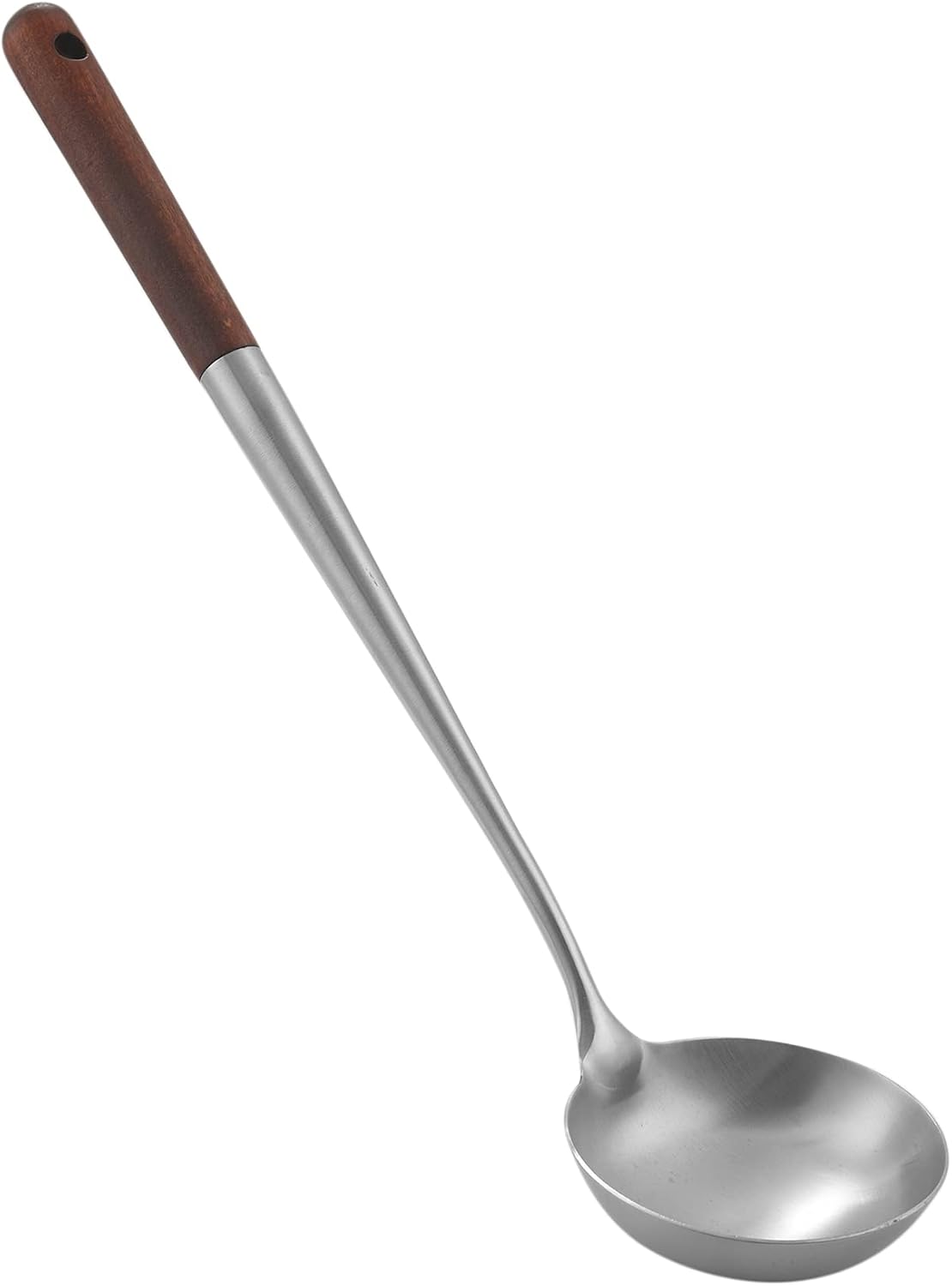 Misaso Wok Spatula and Ladle Tool Set, 17 Inches Spatula for Wok, Stainless Steel Wok Spatula