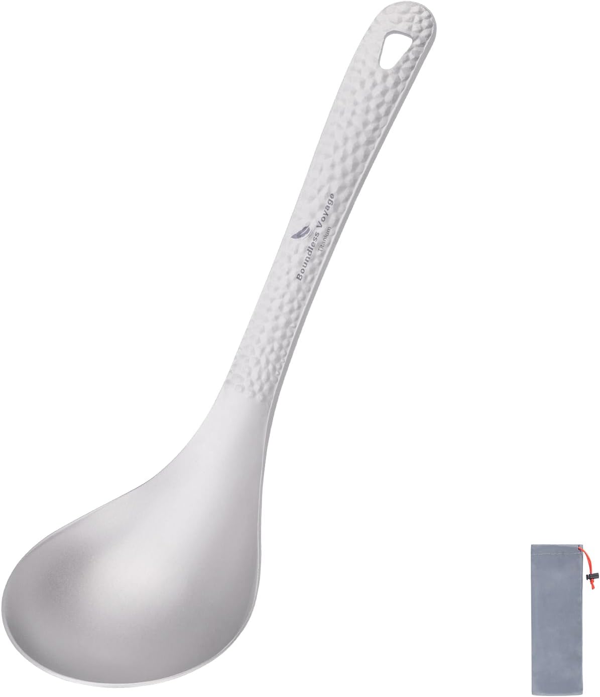 iBasingo Titanium Soup Spoon Large Rice Scoop Ladle Ti1039T