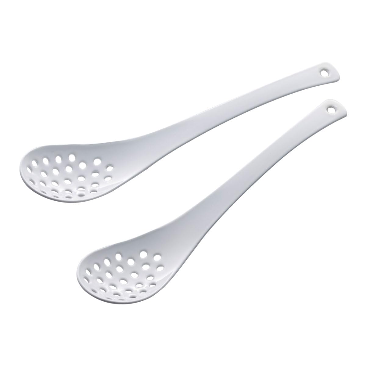 Shimomura Planning 38533 Astragalus Spoon, Hole, Set of 5, Made in Japan, Dishwasher Safe, Total Length 7.1 inches (18 cm), Cut and Scoop Juice, Ramen, Pot, Cone, Tuna Can, Instead of a Masher,