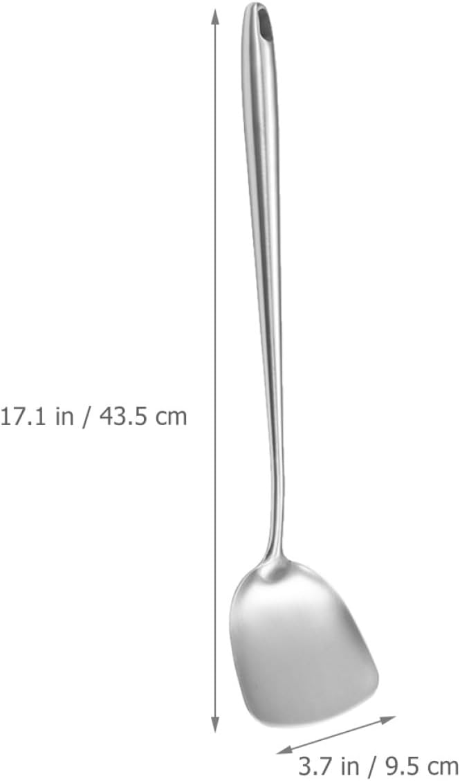 Stainless Steel Wok Spatula, 304 Cooking Tool with Comfortable Handle