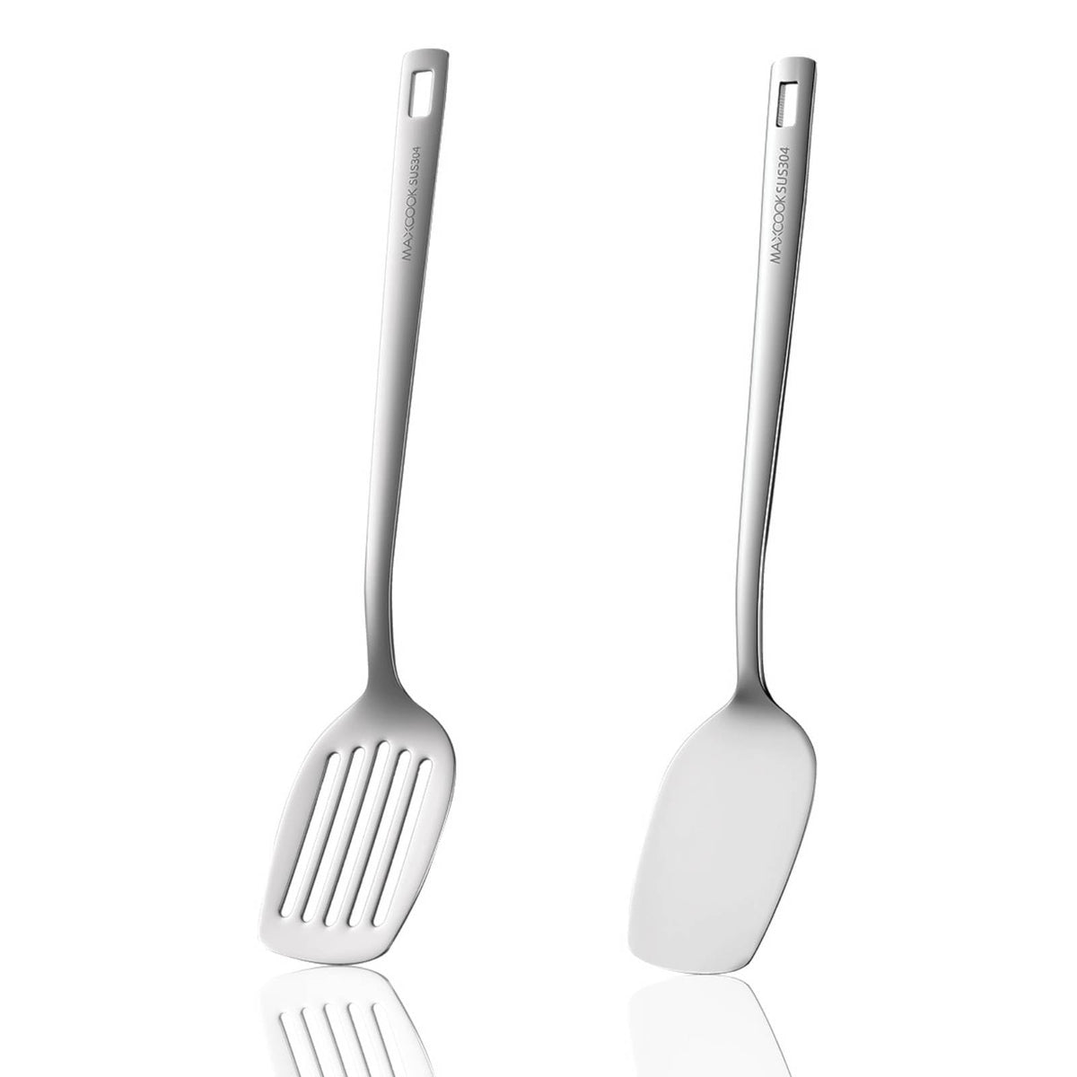 18/8 Stainless Steel Metal Spatula Wok Turner, 2 Pcs