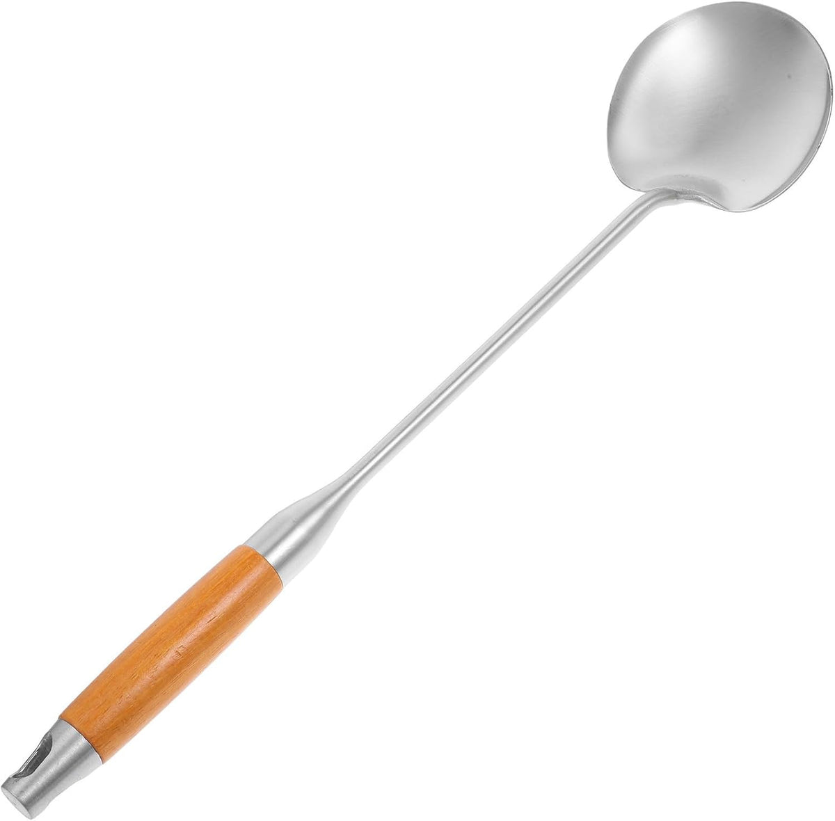 Wooden Handle Wok Spatula Stainless Steel for Stir Fry Cooking