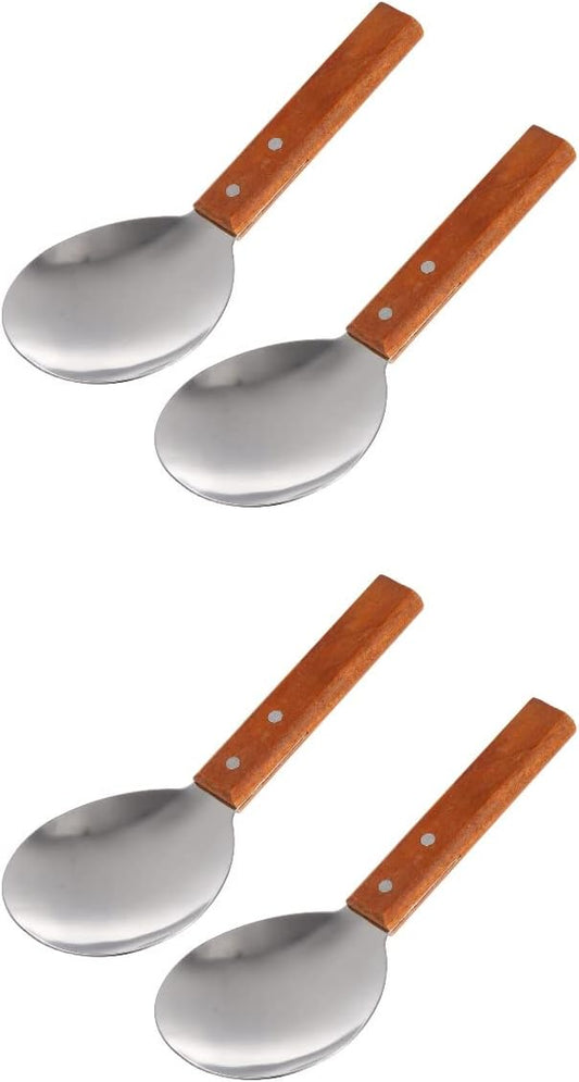 Hemoton Non-Stick Rice Spoon 9.44 Inch Ergonomic Cooking Scoop for Serving Rice and Tofu Kitchen Dining Supplies