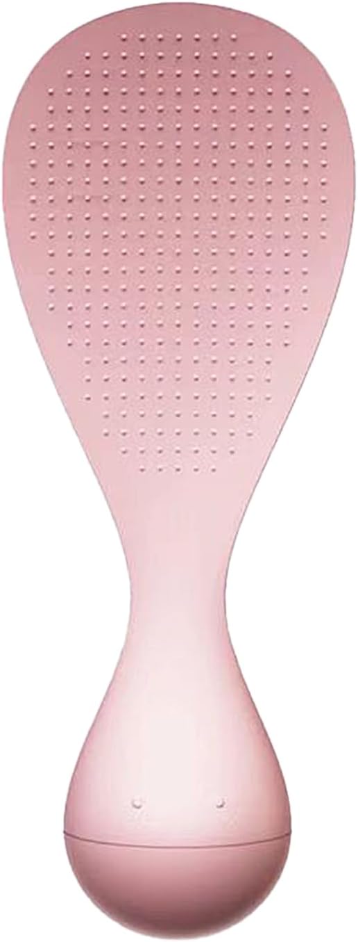 Never-Fall Pink Standing Rice Spoon – Self-Standing Tumbler Base, Hygienic Non-Slip Design for Countertops & Easy Storage