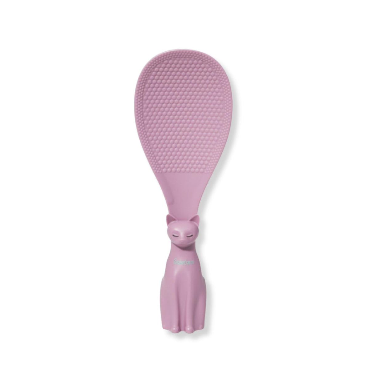 Cat Rice Scoop, Self-Standing Rice Paddle, Made in Korea (White)