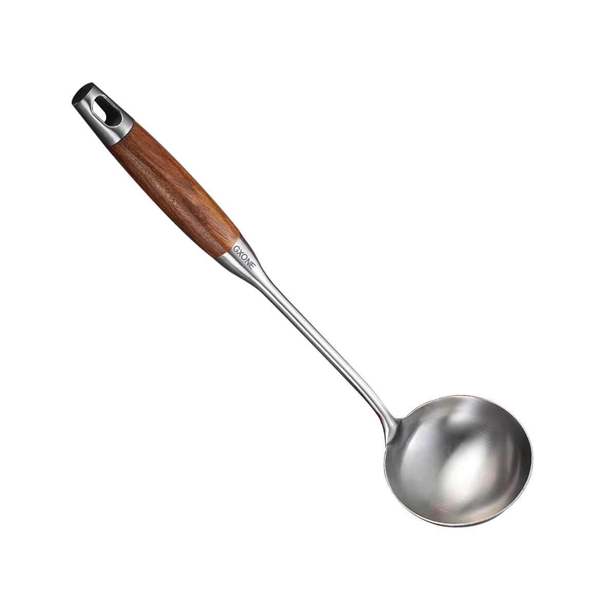 Chinese Wok Spatula, 304 Stainless Steel,with Wooden Handle, 15.7 Inch