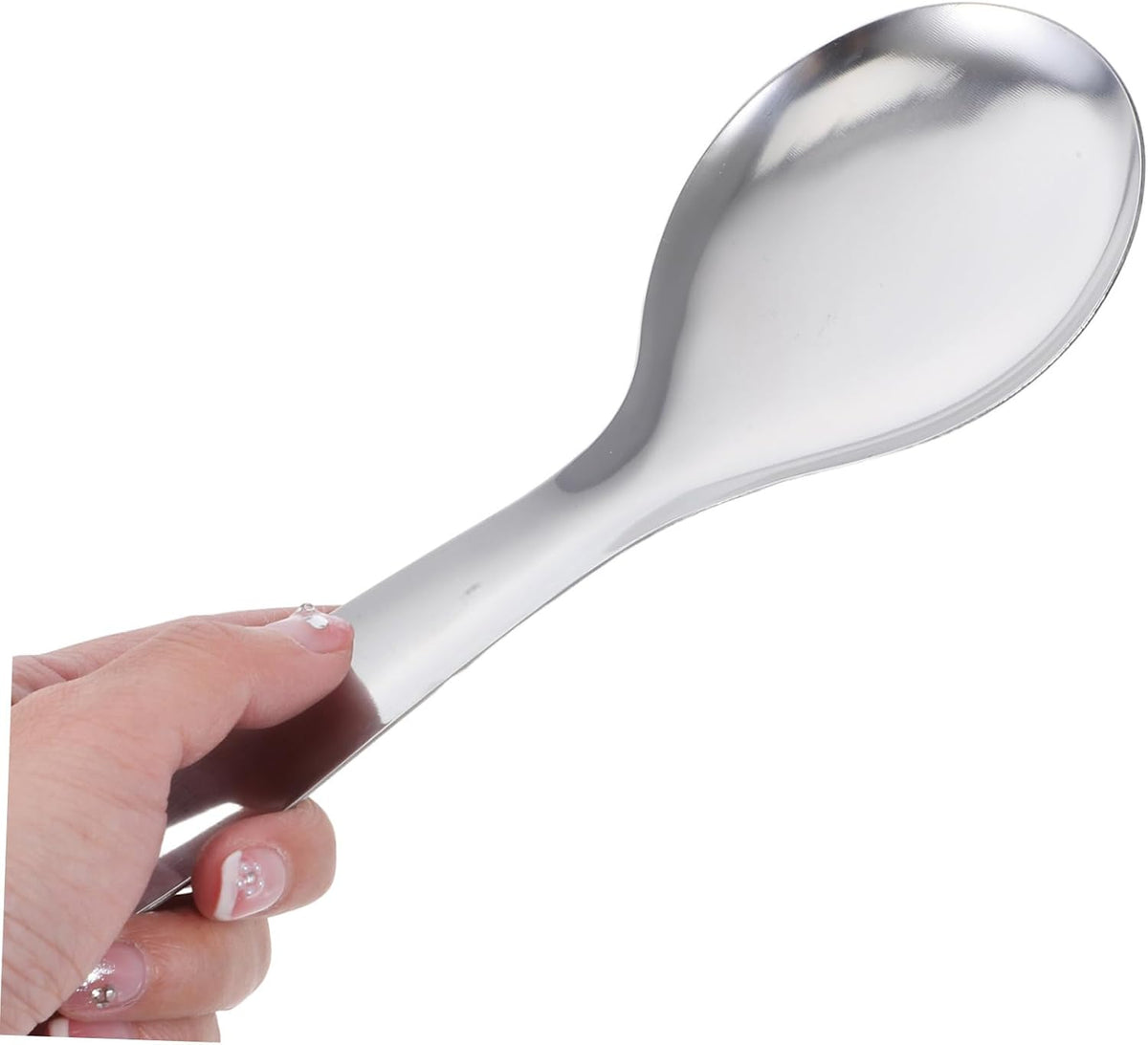 3Pcs Stainless Steel Rice Serving Spoons, Thickened Kitchen Cooking Scoops
