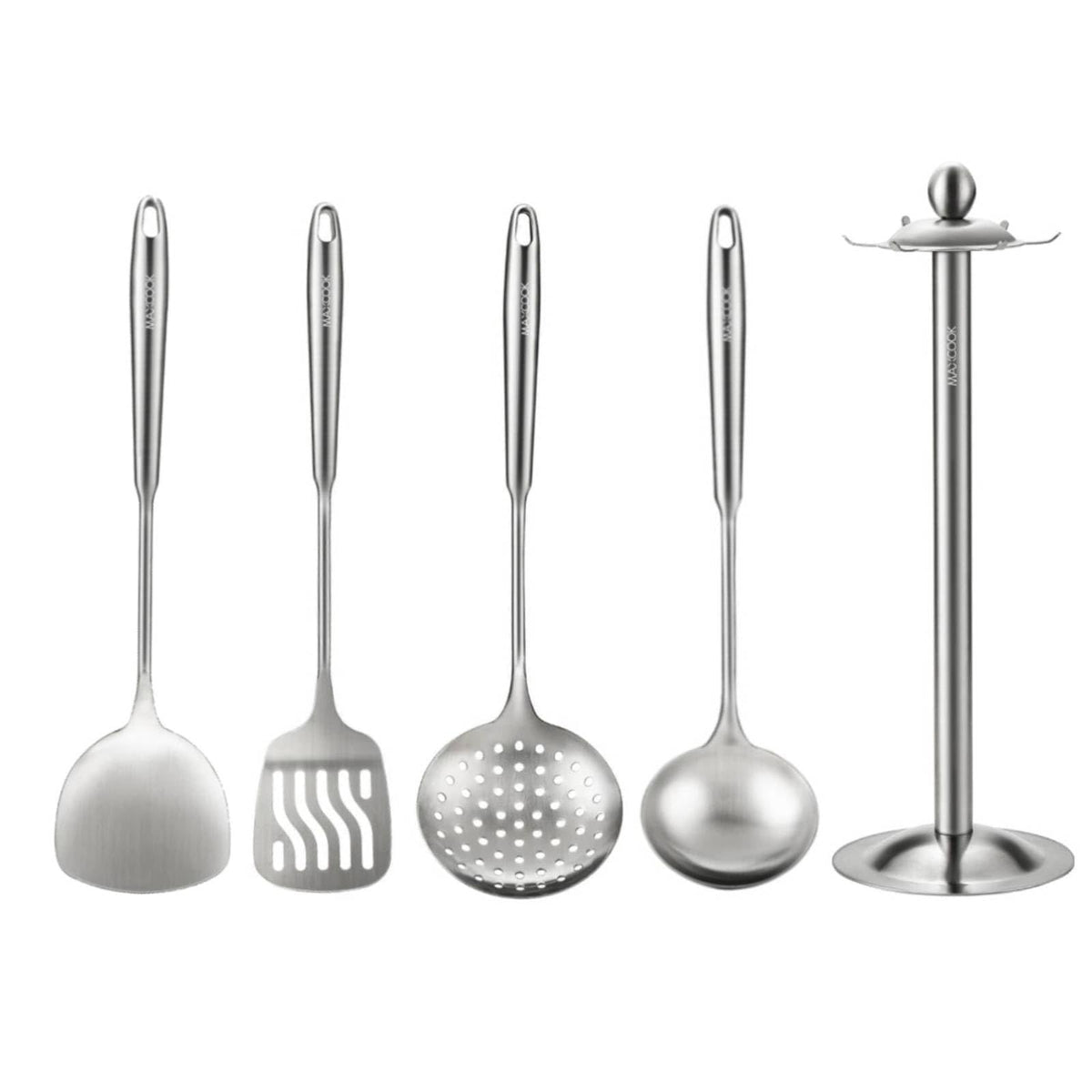 18/8 Stainless Steel Metal Spatula Wok Turner, 2 Pcs