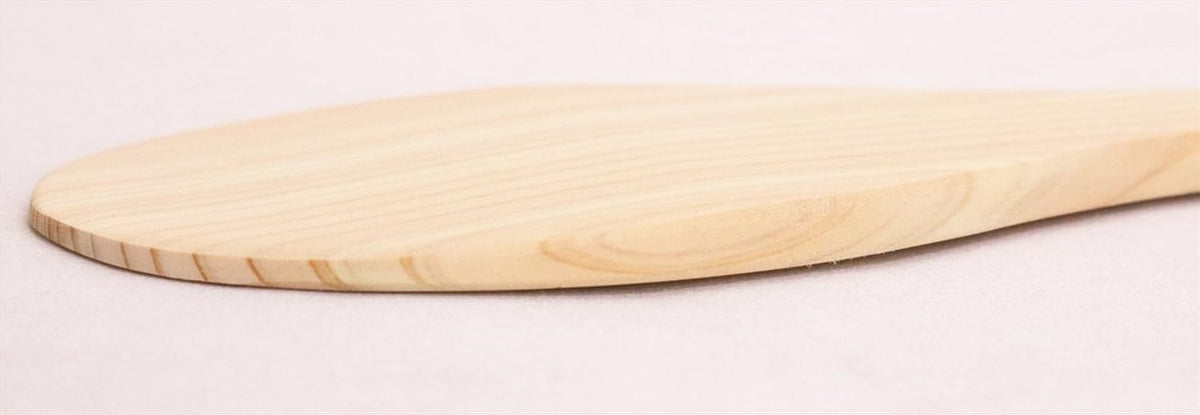 Ichihara Wood Workshop Rice Rice Paddle Wooden Lady Cypress Mini 6.1 inches (15.5 cm) Wood Grain