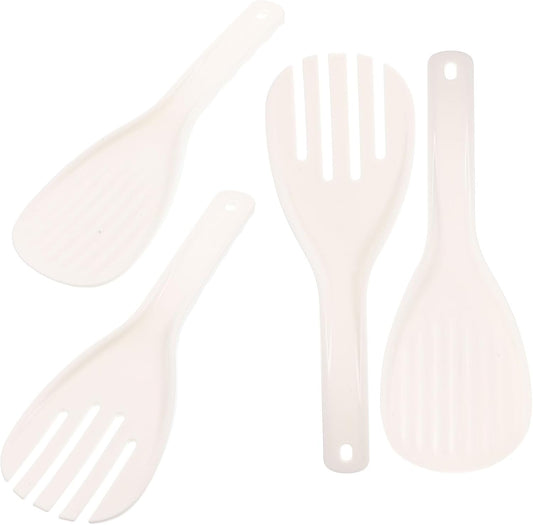 4pcs Reusable Rice Paddle Spoon Set for Sushi Serving Kitchen