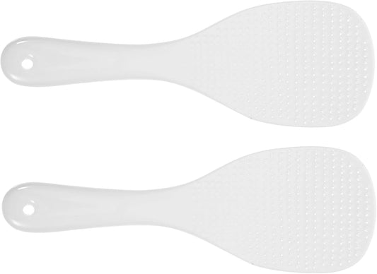 2 Pack Ceramic Rice Paddle Spoon for Rice Cooker Serving