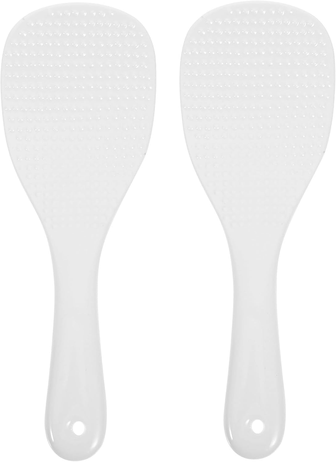 Ceramic Rice Paddle Spoon Serving Utensil 2pcs White Cooker 7.5 Inch